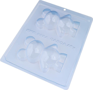 Medium Teddy Bear 3-Part Chocolate Mold (BWB - ViaCheff.com